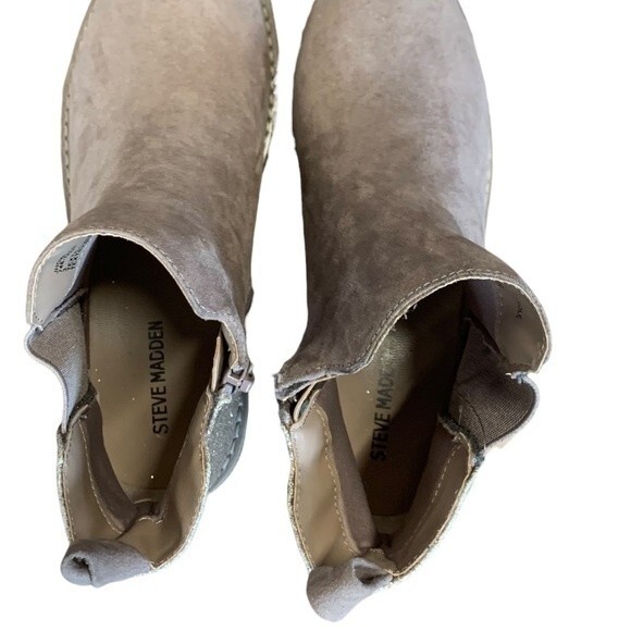 NWOT STEVE MADDEN | Girls Jhowl Boot Shimmer Tan Purple Tan Winter Boot 3 - Picture 6 of 10